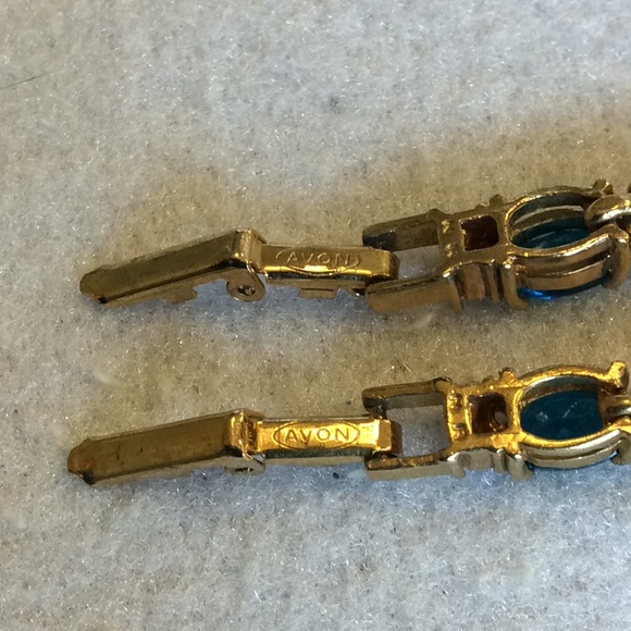 FINAL SALE PRICE Avon Blue Topaz & CZ Tennis Bracelet w/Extension - Picture 2 of 5